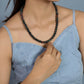 Gemstone Necklace with Bracelet and Earrings, Indian Bloodstone